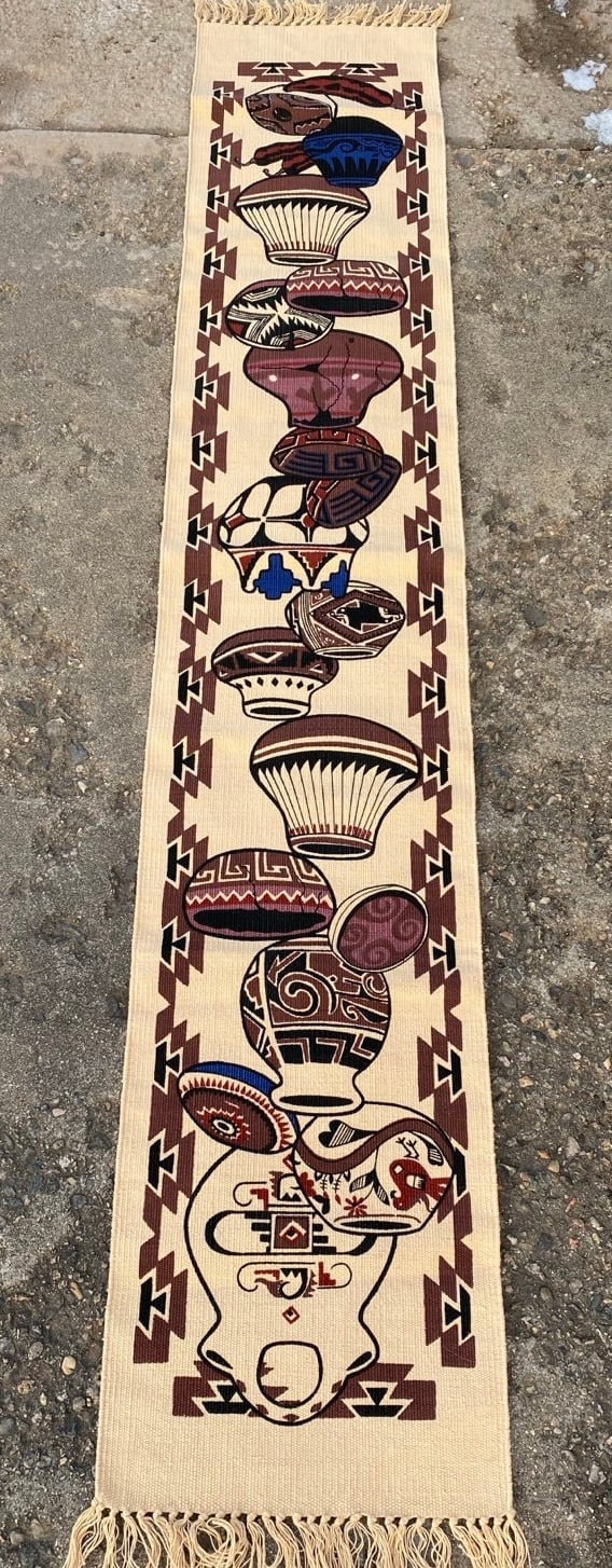 New Southwest Pottery Weaved Table Runner