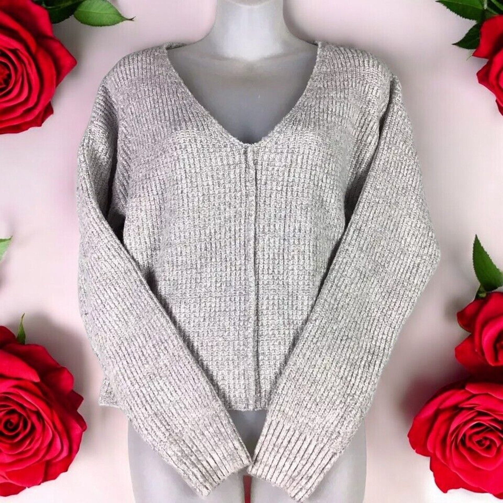 bp Solid V Neck Sweaters Mercari
