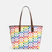 Coach Reversible city tote in rainbow signature canvas