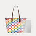 Coach Reversible city tote in rainbow signature canvas