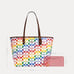 Coach Reversible city tote in rainbow signature canvas