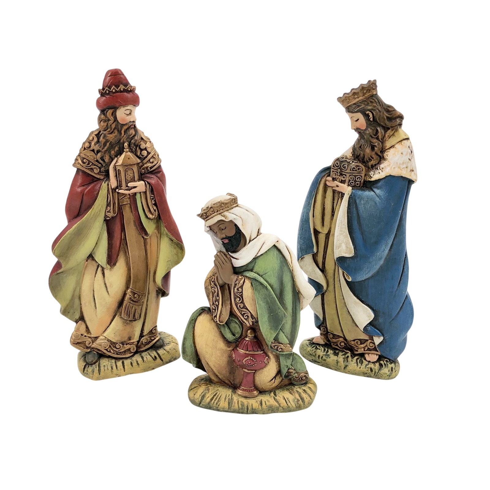 3 Flat Upright Wise Men Flat Design Nativity Vintage - Selling as a Lot