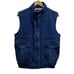 VTG 80's Uzzi Retro Denim Vest Jacket M Snap Button Pockets Hand Painted Horses
