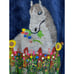 VTG 80's Uzzi Retro Denim Vest Jacket M Snap Button Pockets Hand Painted Horses