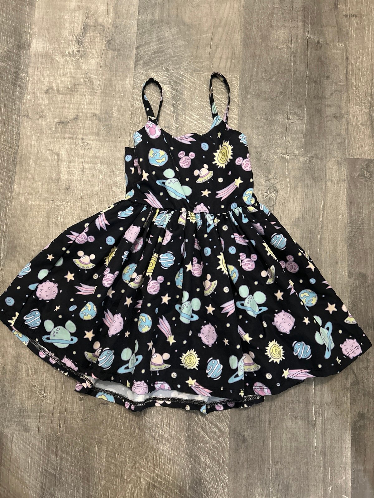 Mickey Space print dress