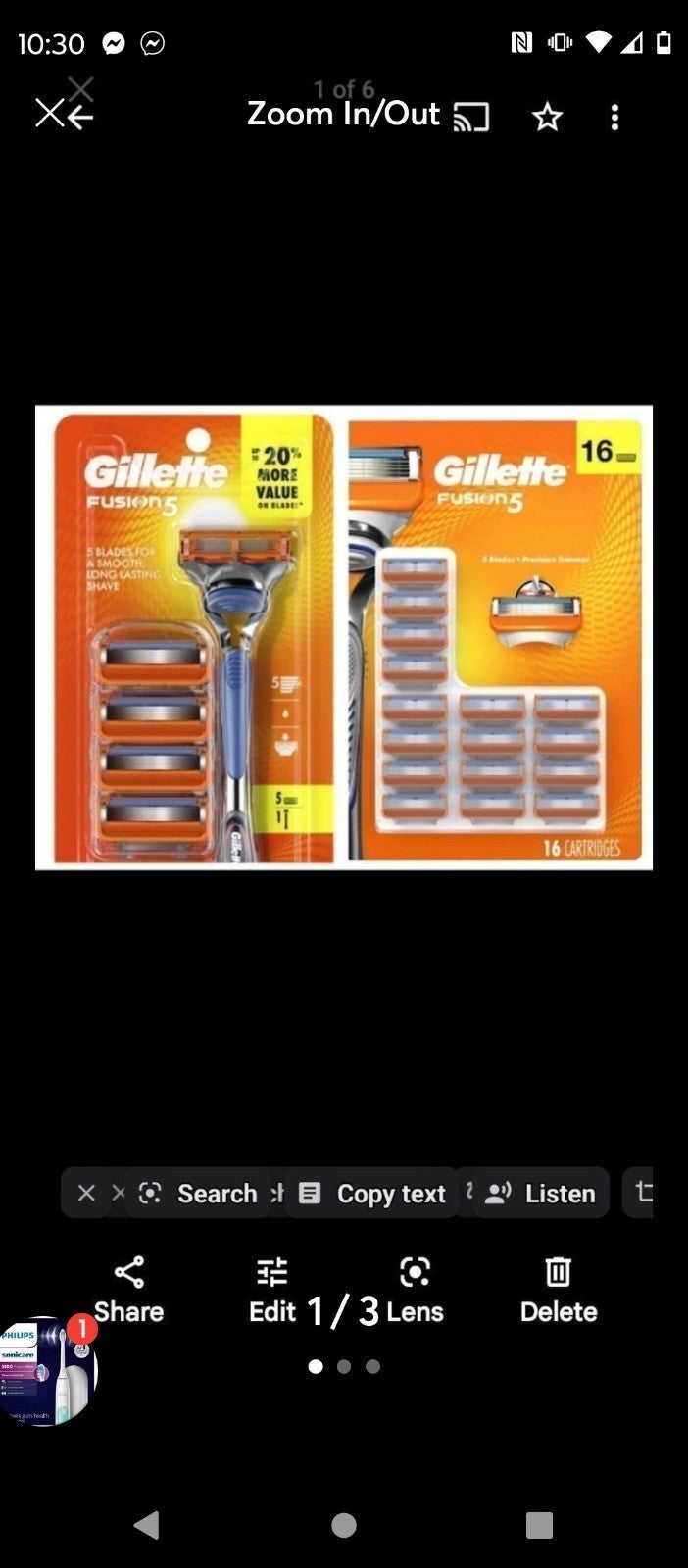 #6 Fusion 5 Razors & #6-12 Peace Razor Cartridge Packs