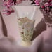 Lenox Pierced Wild Rose Vase Porcelain Pink Glass Insert Cottagecore Shabby Vtg.