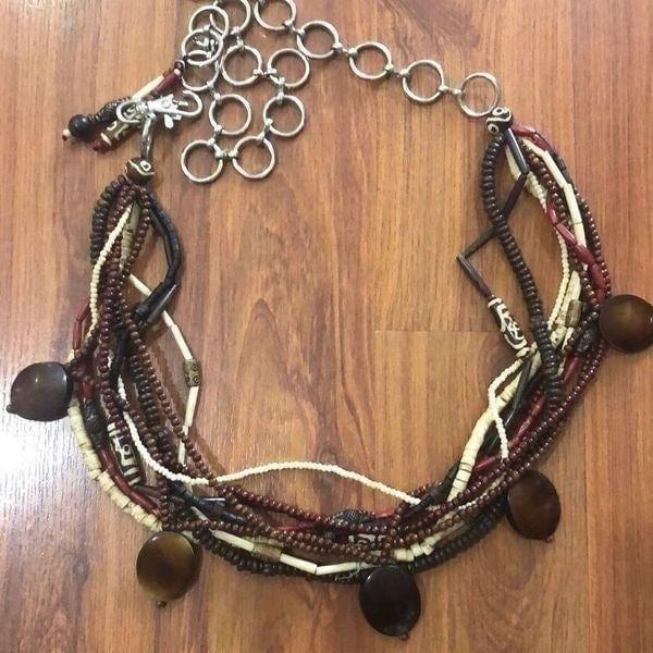Vintage bohemian beaded belt.