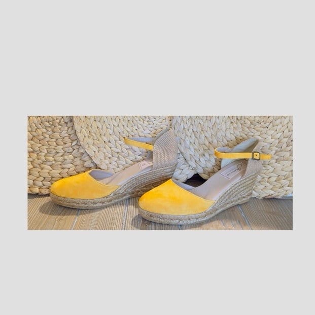 Gaimo Obi Suede High Wedge Espadrilles 162.00 size 10