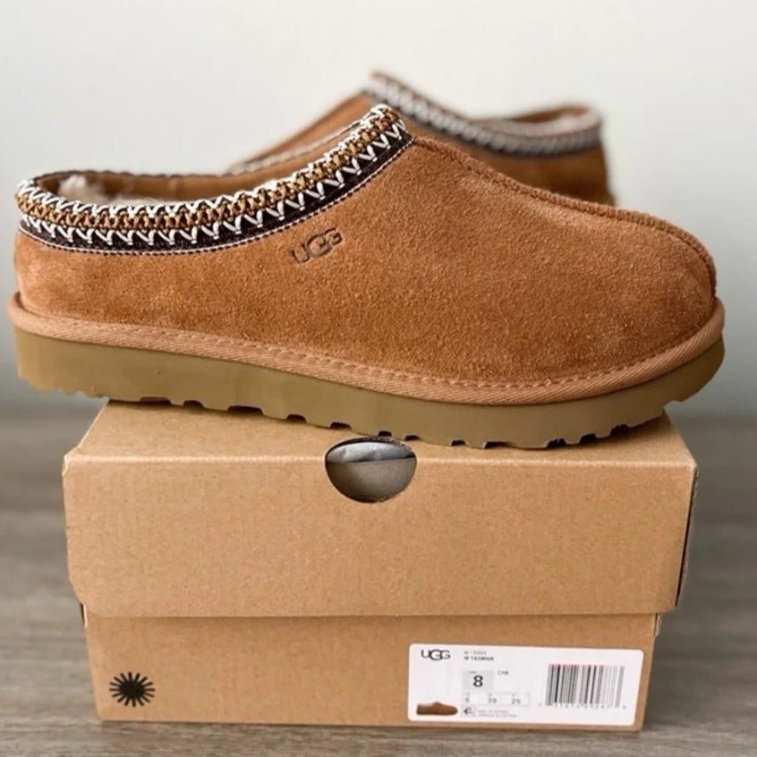 Womens UGG Tasman chestnut shoes slippers size 8 39 NEW NIB