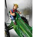 Franklin mint tin plate John Deere Model B tractor with key, loose no box