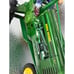 Franklin mint tin plate John Deere Model B tractor with key, loose no box