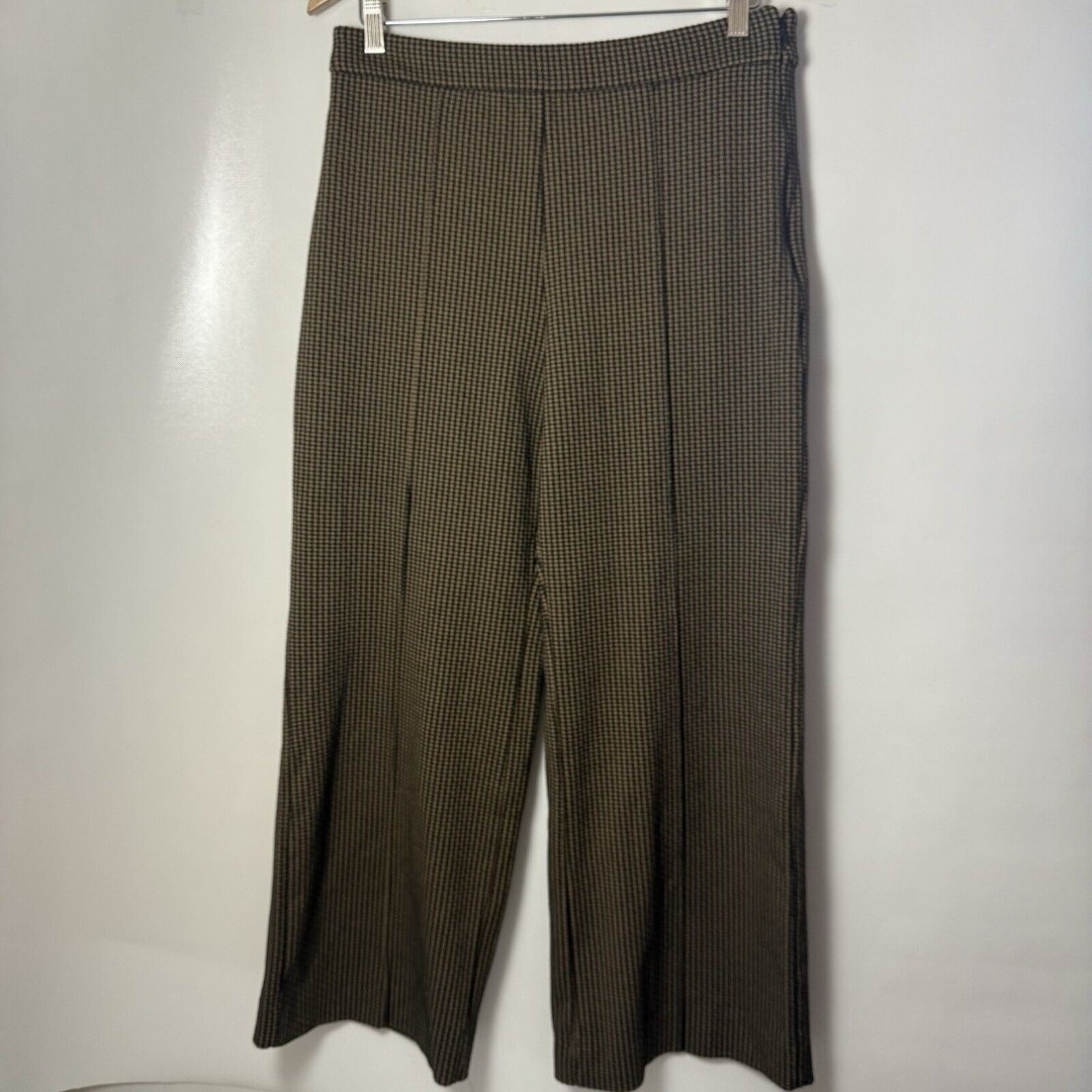 Ann Taylor Pants Womens Curvy Wide Leg High Rise Trousers Career Classic 10