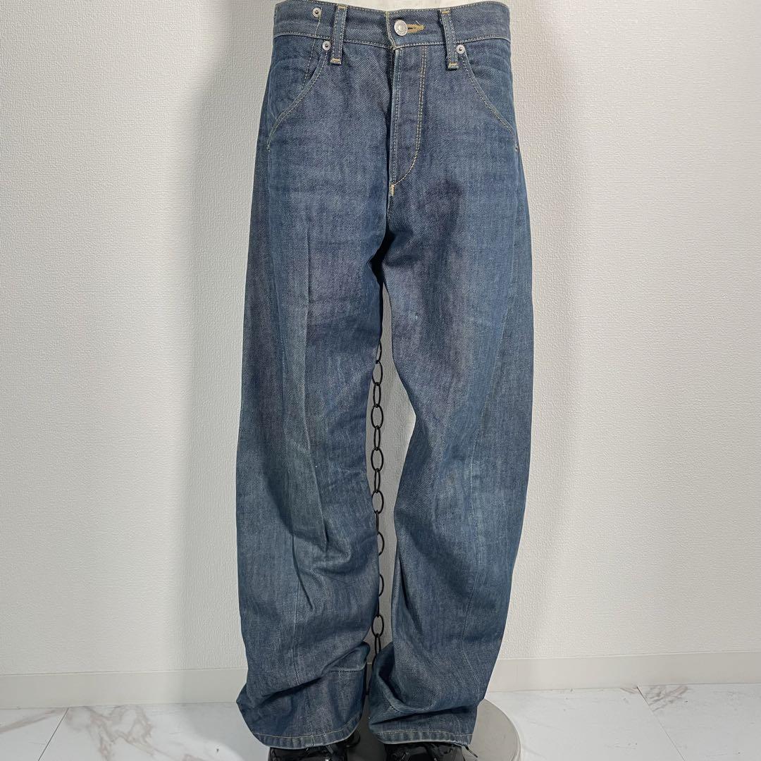 00s c2001 Levi's Engineered Jeans 3D Cut Draping Cropped