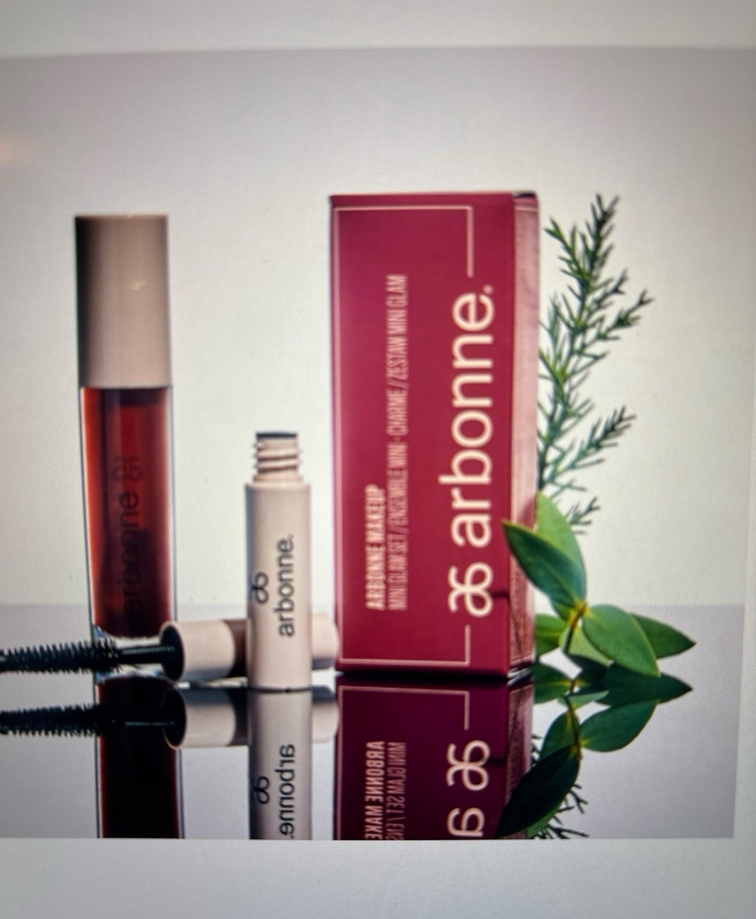 Mini glam set arbonne speaks volumes mascara & tinted lip serum