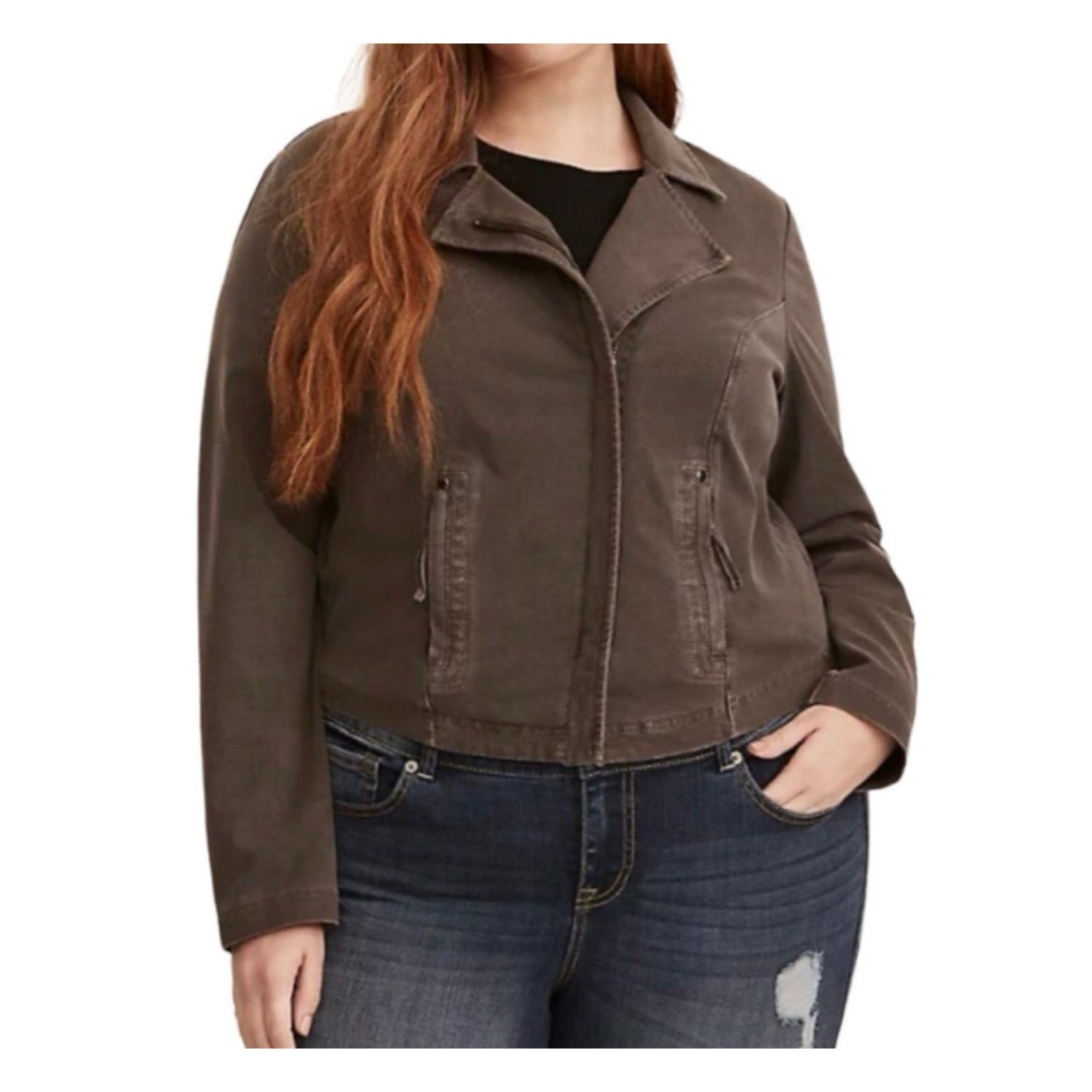 TORRID GREY Moto jacket