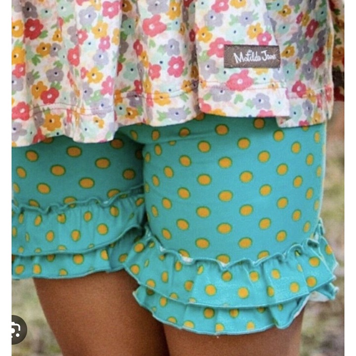 Girls Matilda Jane sz 6 Camp MJC Big Dipper Shortie Shorts NWT polka dots