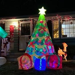 7 FT Christmas Inflatables Tree Outdoor Decorations Blow Up Yard 3 Present