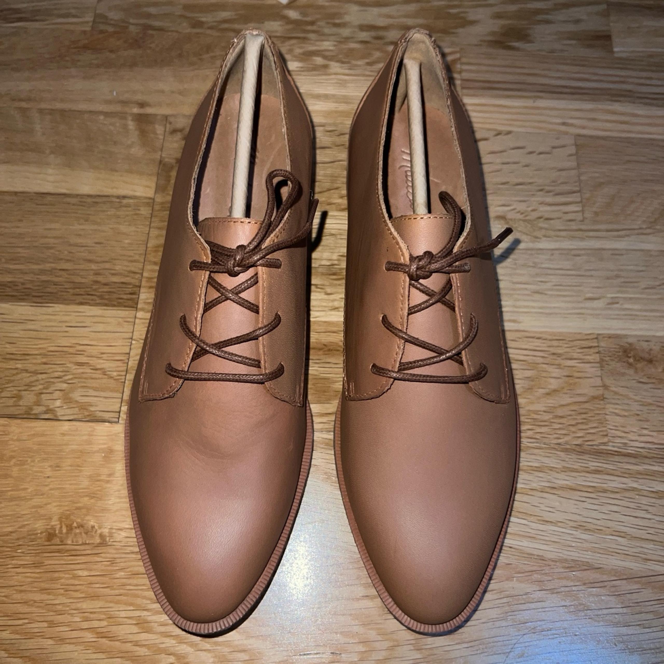The Frances Oxford in Leather English Saddle Brown Women Size 7 Madewell
