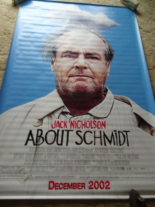 ABOUT SCHMIDT - MOVIE BANNER WITH JACK NICHOLSON