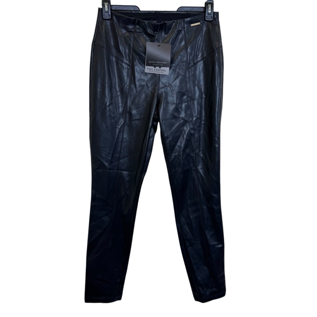 Women's Marc New York Faux Leather Pants Size M Black
