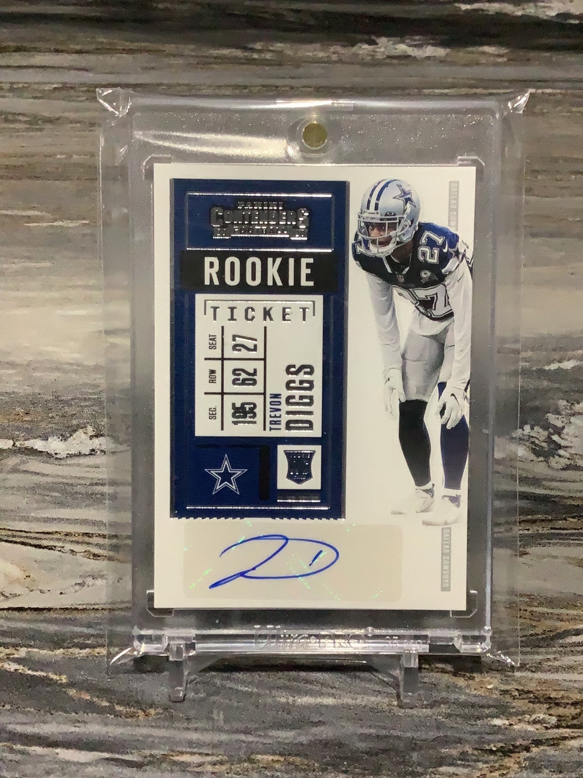 Trevon Diggs Playoff Contenders Autograph Card Dallas Cowboys