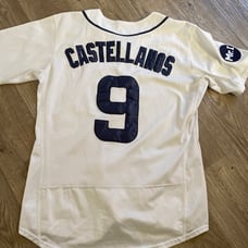 Detroit Tiger Castellanos Jersey with added Mr. I patch
