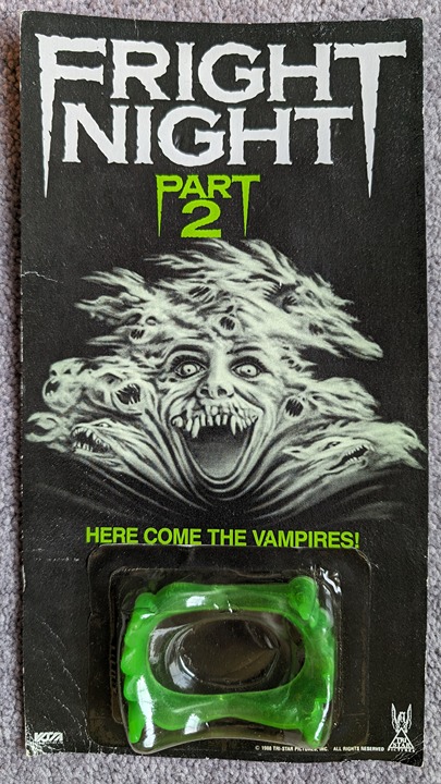 NEW Fright Night Part 2 1988 Promo Teeth Fangs Horror Vampire Unopened Carded