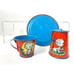 1940S OHIO ART Tin Litho Tea ￼Set Kitten & Girl, 4 Pcs, Fern Bisel Pete Art