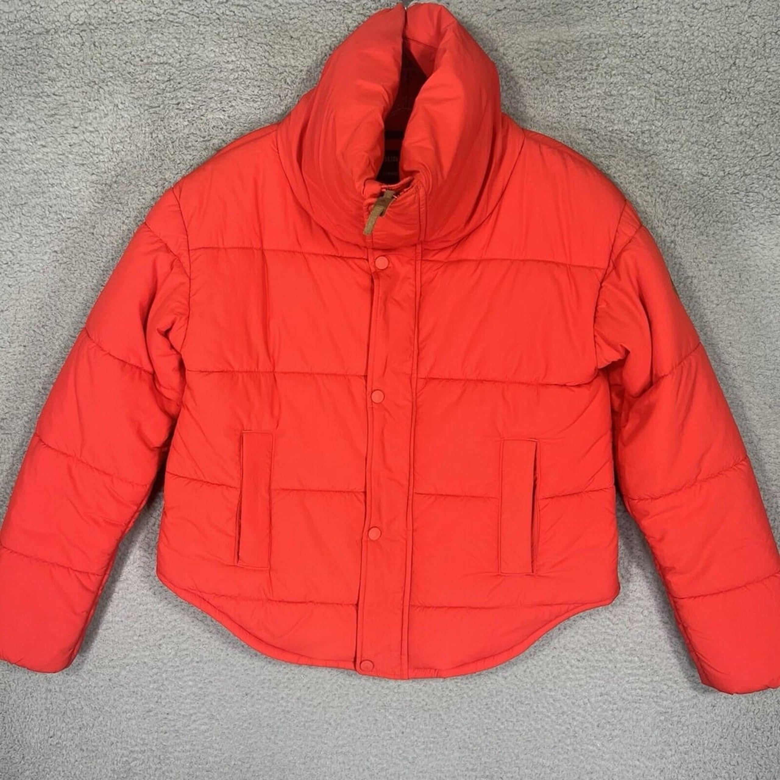 Burton Jacket Womens Medium Red Heyland Puffer Living Lining Ski Insulated