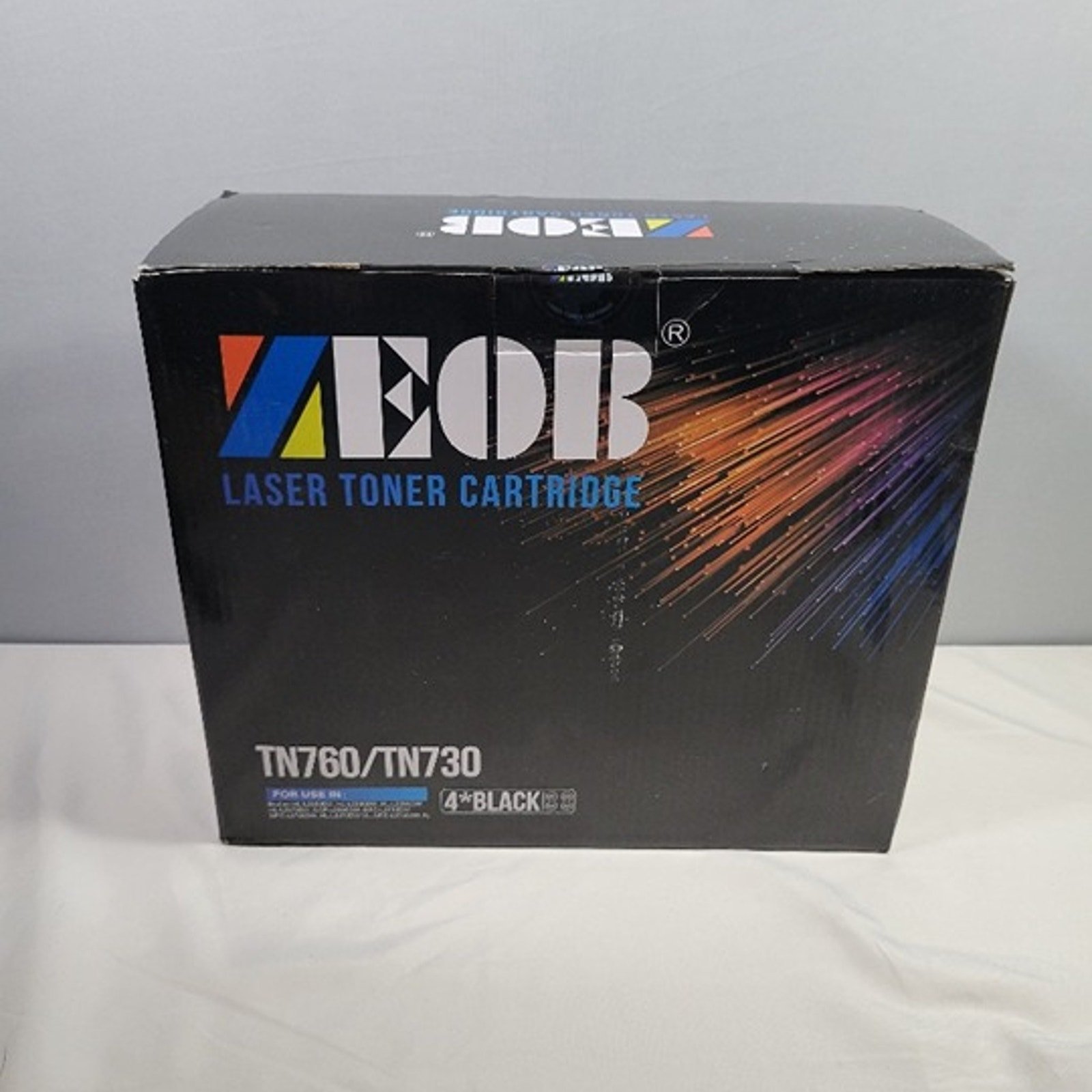 ZEOB TN760 4 Packs Toner Cartridge Replacement with Chip for Brother Printer
