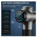 Deep Tissue Muscle Massage Gun, 15 Heads, 10 Speeds, LCD Touchscreen, NIB