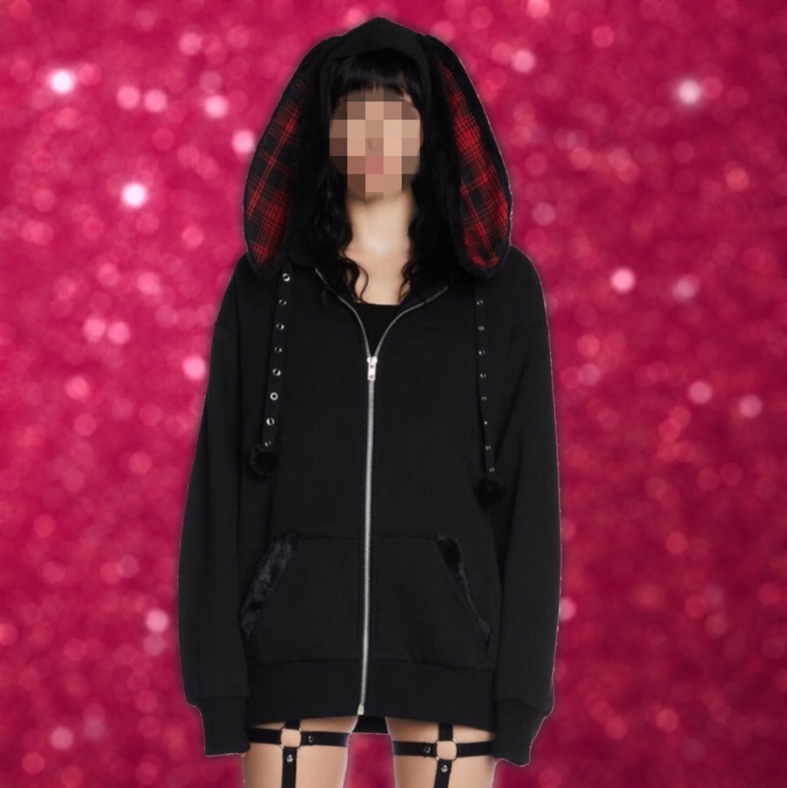 Cult Following Dolls Kill Bunny Hoodie