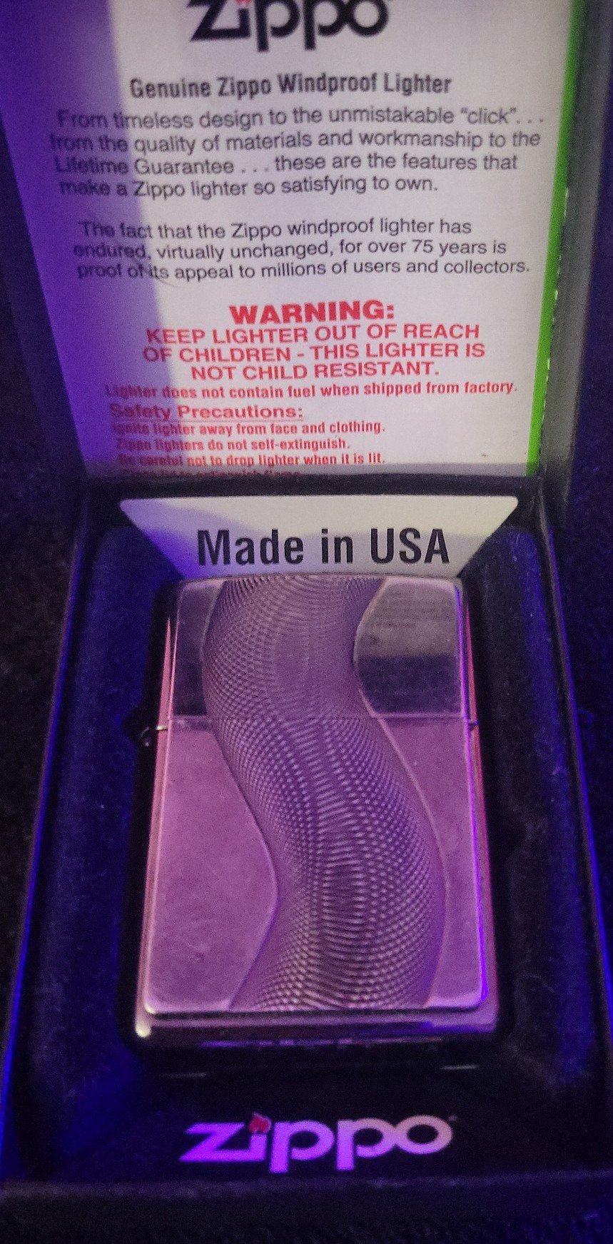 Vintage/Collectible Zippo Lighter - Texas Twister
