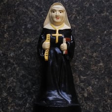 Vintage Nun Bottle Opener Accoutrements Cast Iron