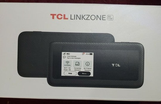 Verizon TCL Linkzone Hot Spot Modem Wireless WiFi 5G UW 32 Devices 2.4 Display
