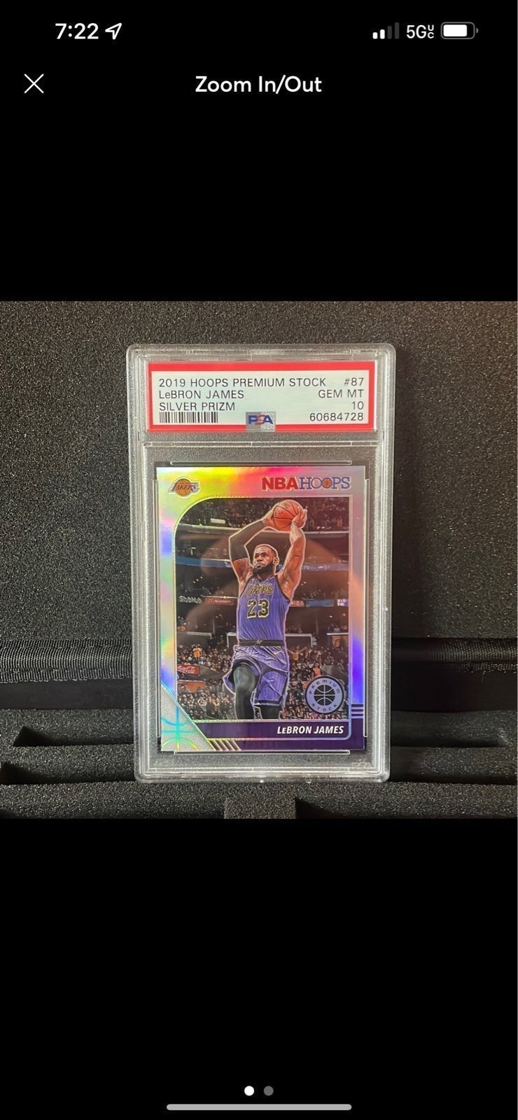 LeBron James Silver Prizm PSA GEM MINT 10