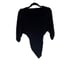 Rachel Zoe Bodysuit Womens Size M Black Ruffle Front Surplice NWT Modal