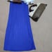 Pleats Please blue-purple long skirt