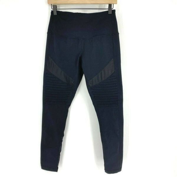 Zella Leggings High Rise Ribbed Moto