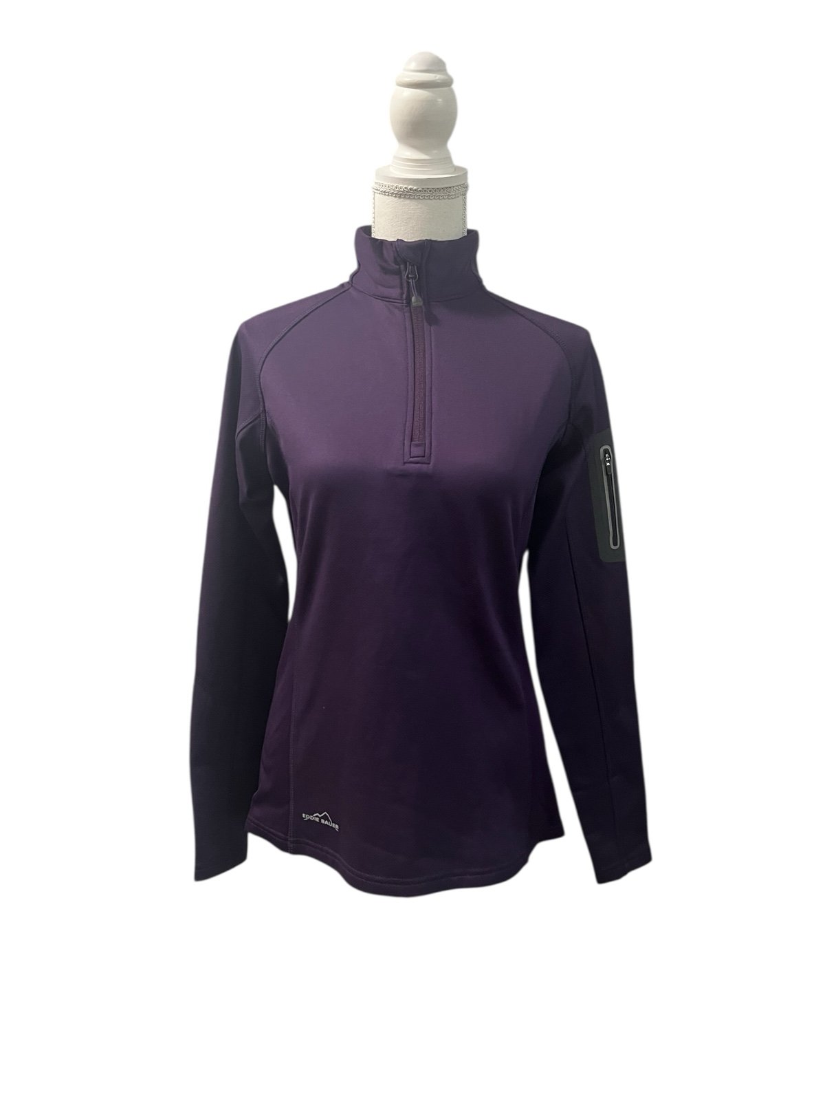 NWT Eddie Bauer Women’s Performance Half Zip Fleece EB235 Blackberry Small