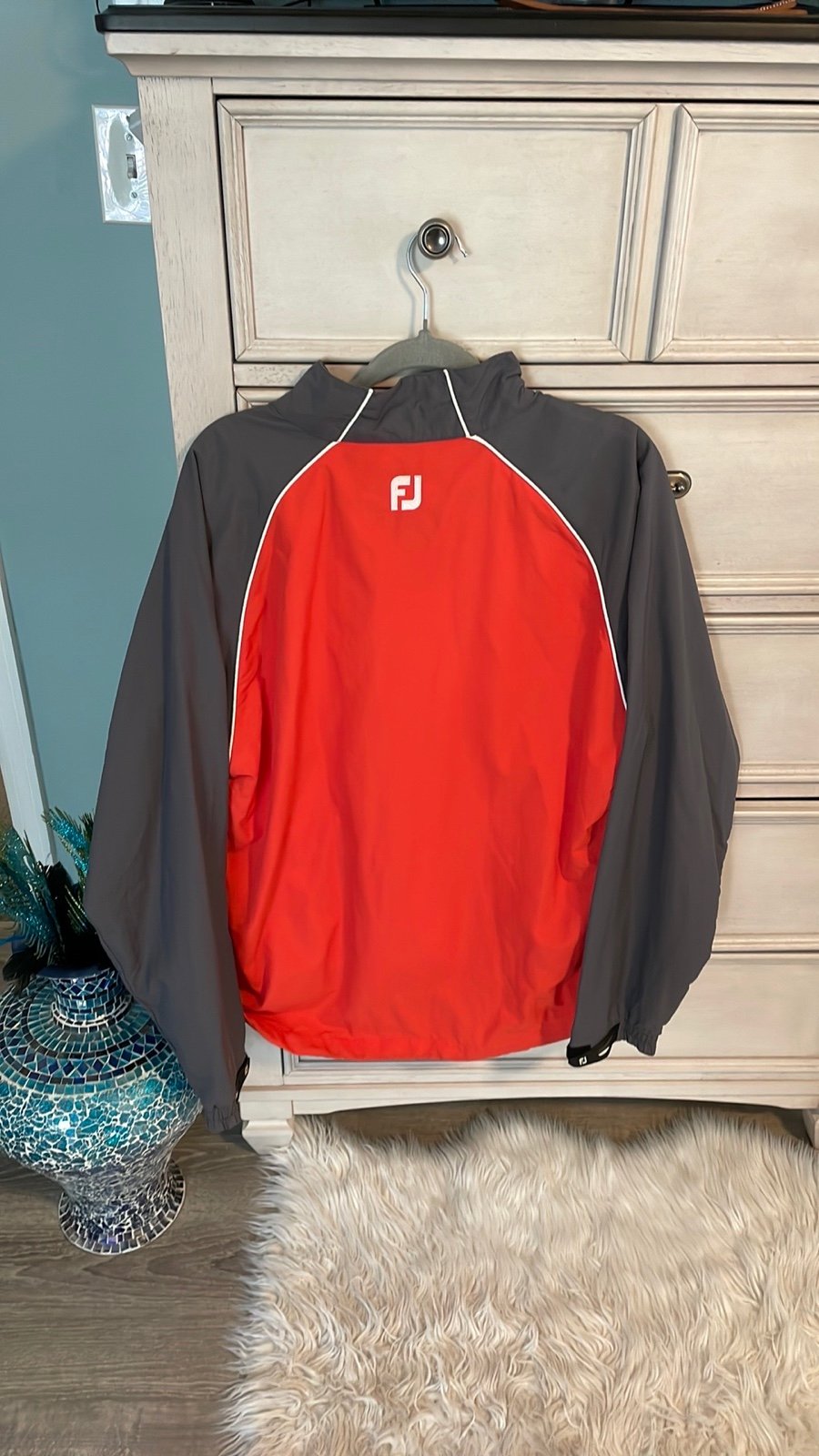Footjoy FJ Mens 1/2 Zip Wind Rain Pullover Jacket Size med