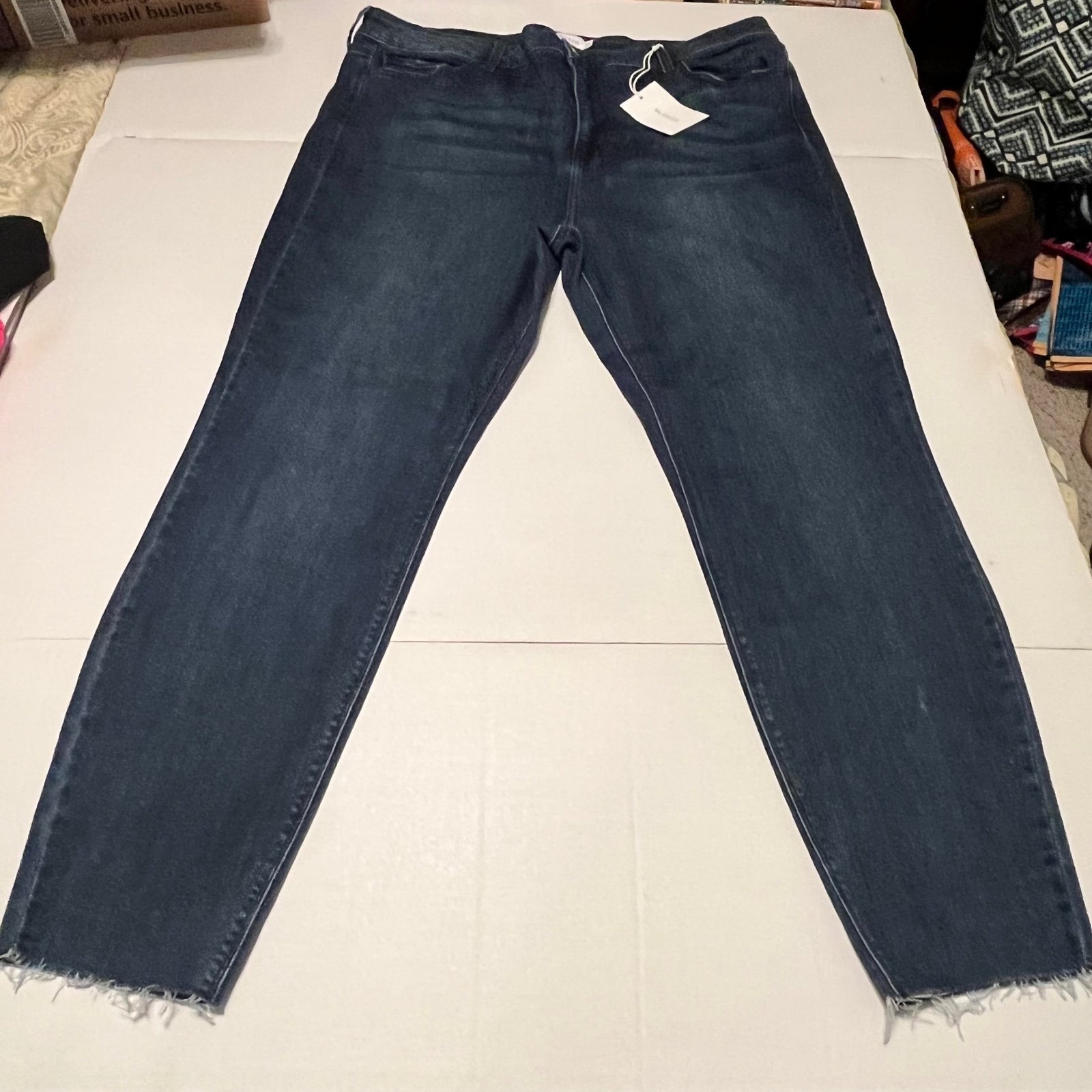 Ms. Cello Natalyn high rise dark wash skinny jean denim women’s size 22 NWT