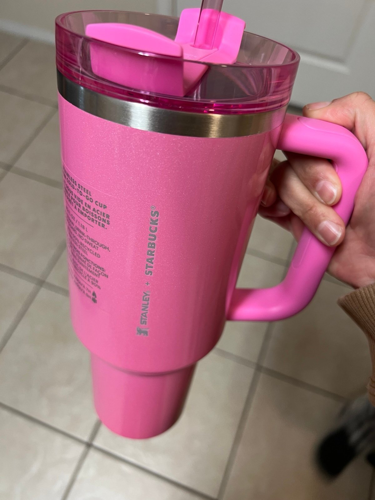 Winter pink limited edition Stanley Starbucks tumbler