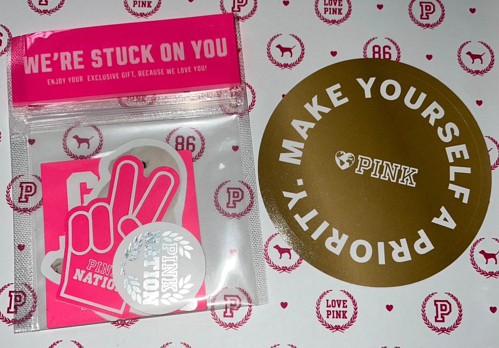 NEW VS PINK STICKER BUNDLE