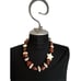 Bohemian style set of 2 Jewlery lot with earth tone neutral stones statement nec