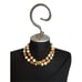 Bohemian style set of 2 Jewlery lot with earth tone neutral stones statement nec