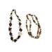 Bohemian style set of 2 Jewlery lot with earth tone neutral stones statement nec