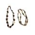 Bohemian style set of 2 Jewlery lot with earth tone neutral stones statement nec