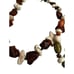 Bohemian style set of 2 Jewlery lot with earth tone neutral stones statement nec